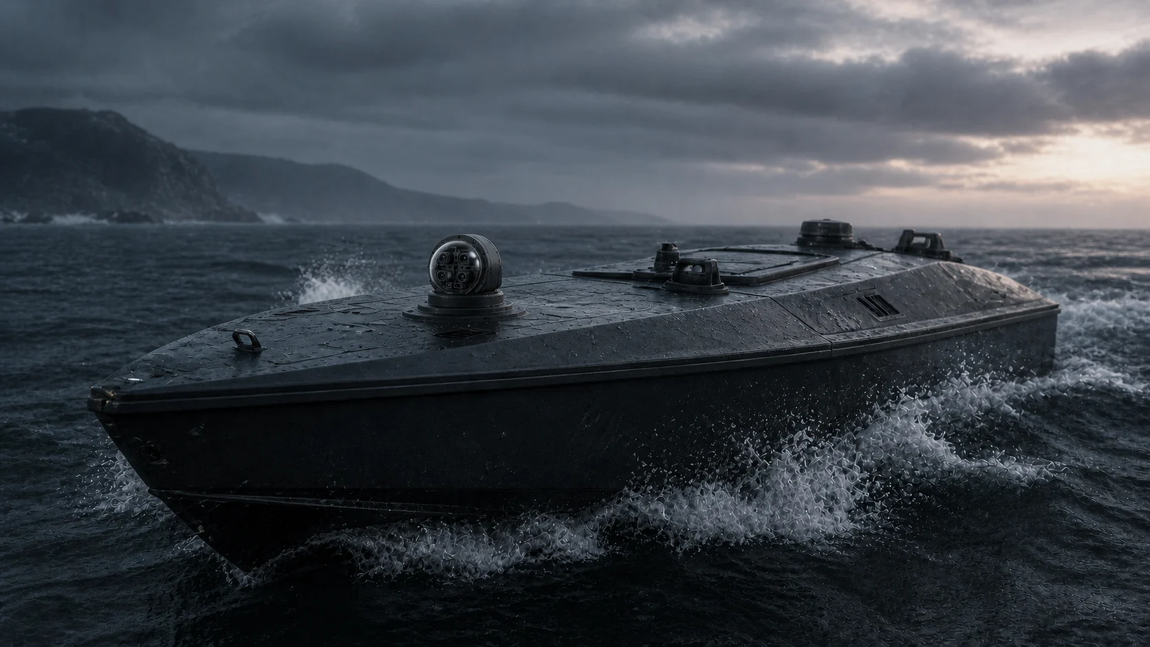 Compact AR-01 module integrated into an autonomous surface vessel