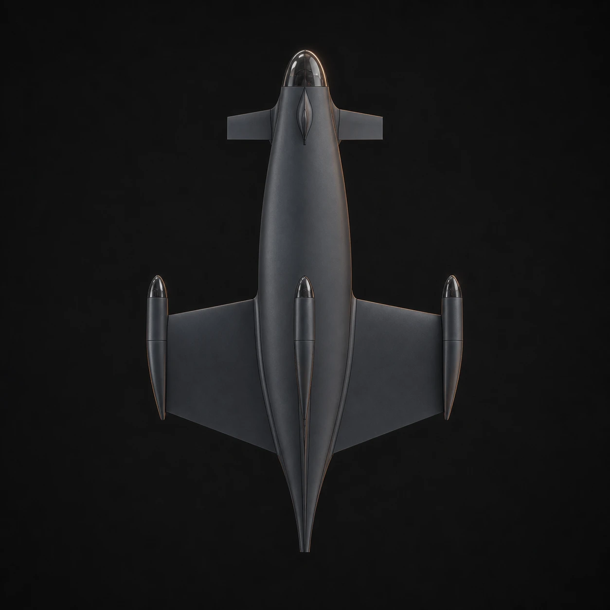 Orthographic plan view of the Basilard airframe
